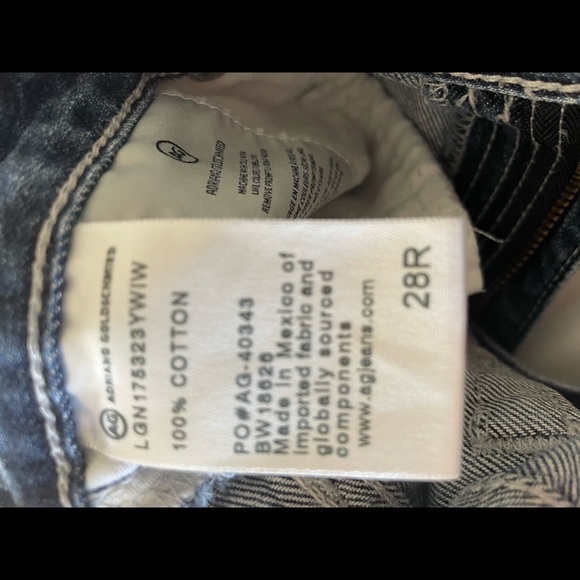 AG Jeans high rise straight crop jeans - Picture 2 of 5
